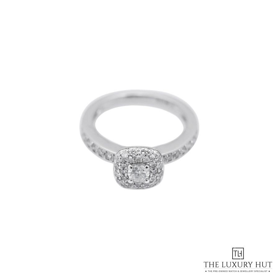 White Gold Diamond Halo Ring 32900 a