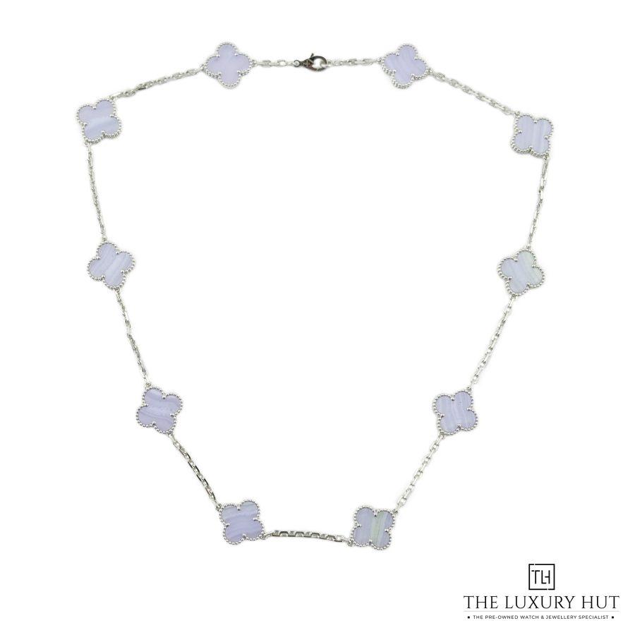 Van Cleef Alhambra White Necklace LB223 a