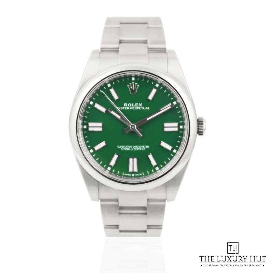 Rolex Oyster Perpetual 41 Green Dial LB309 a