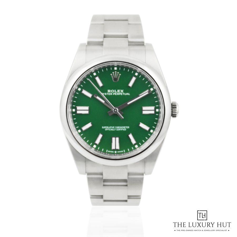 Rolex Oyster Perpetual 41 Green Dial LB309 a