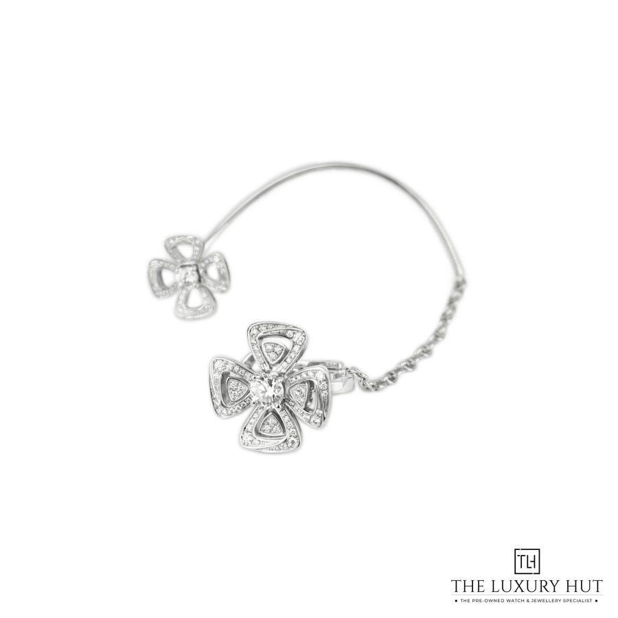 Bvlgari Fiorever White Diamond Earrings 50997 a