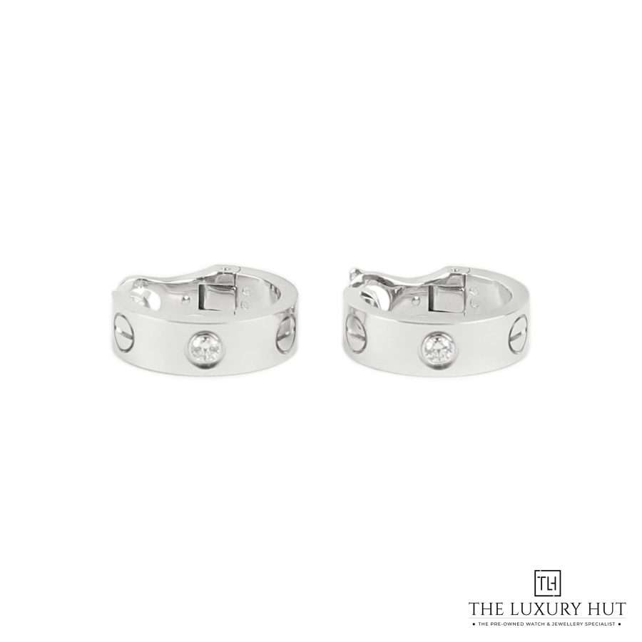 Cartier White Love Diamond Earrings 51025 a