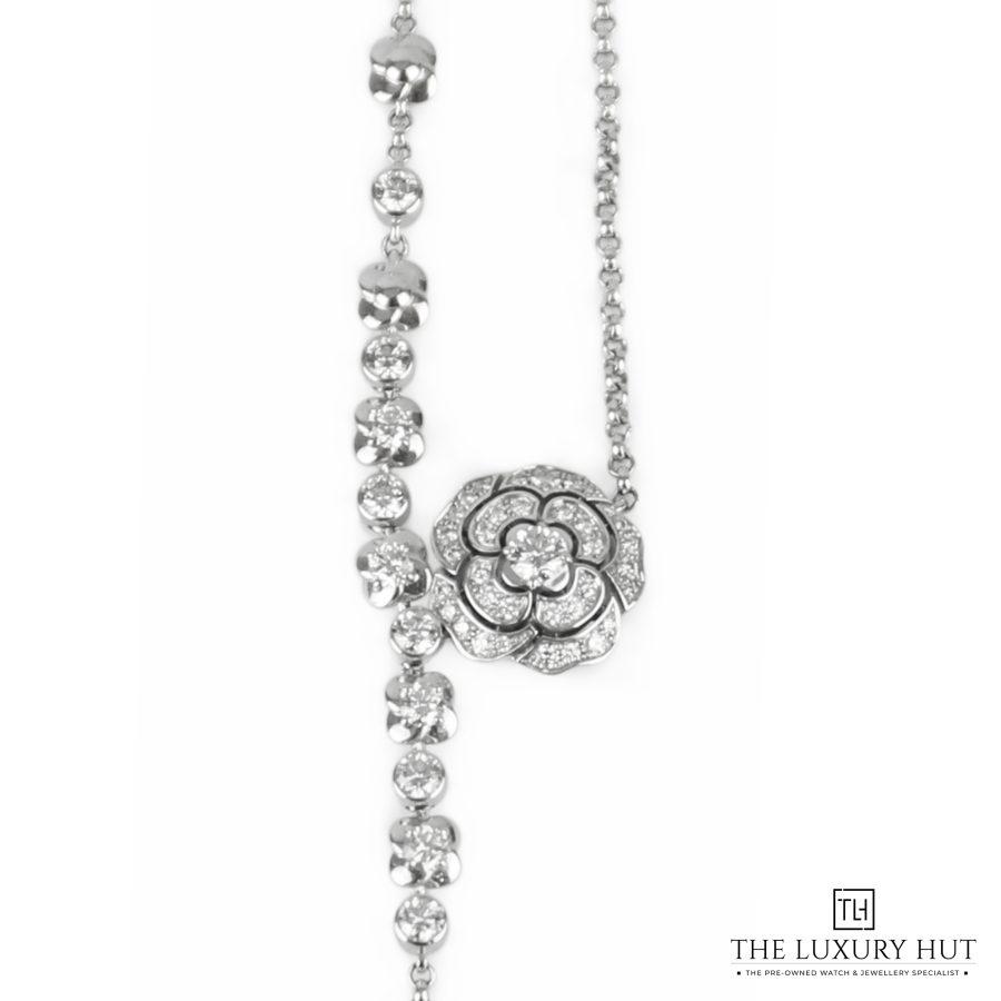 Chanel Bouton de Camelia Diamond Necklace LB326 aa