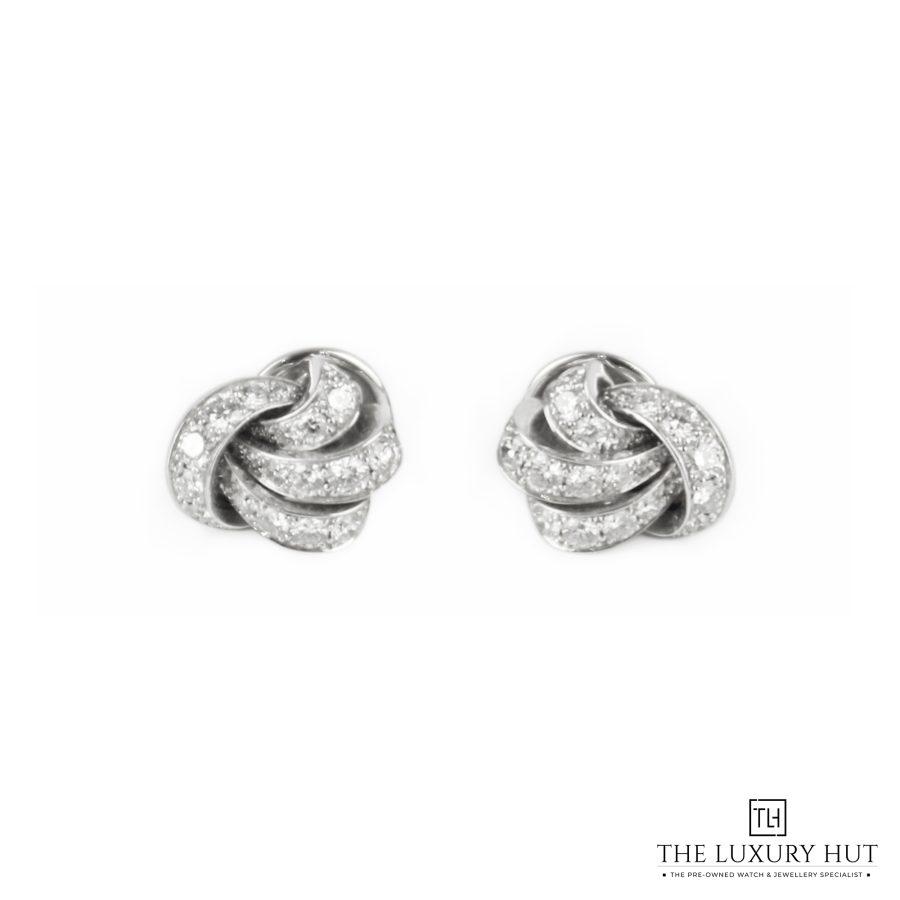 Graff Tildas Bow PaveDiamond Stud Earrings LB328 a