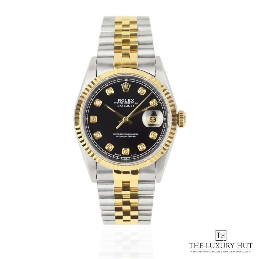 Rolex Datejust 36 Bi Metal Black Diamond 51018 a
