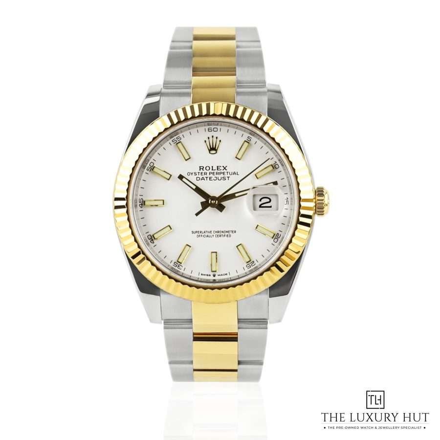 Rolex Datejust 41mm Bi Metal White 50995 a