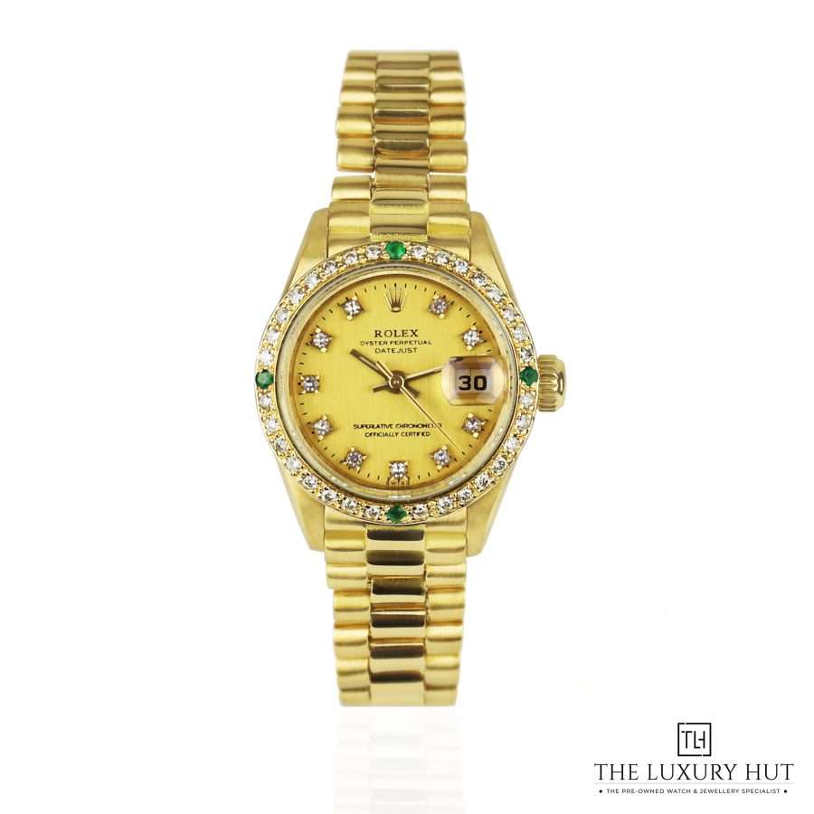 Rolex Lady Datejust President Gold Diamond 50980 a