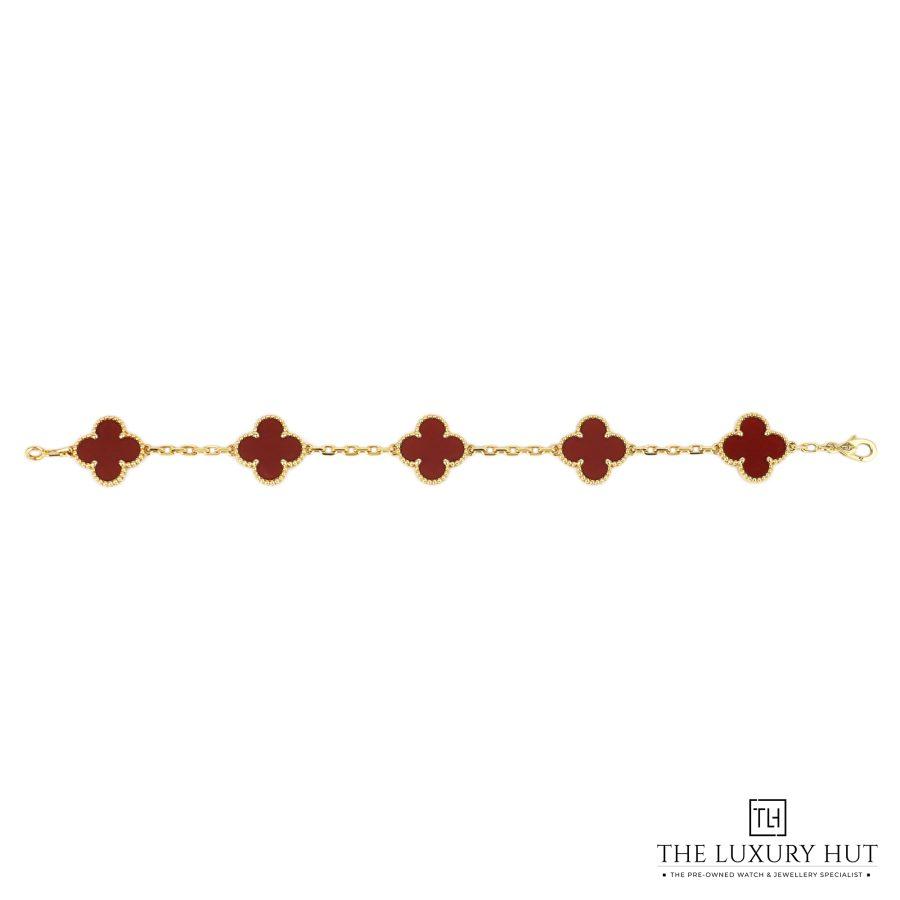 Van Cleef Alhambra 5 Carnelian Bracelet 51073 a