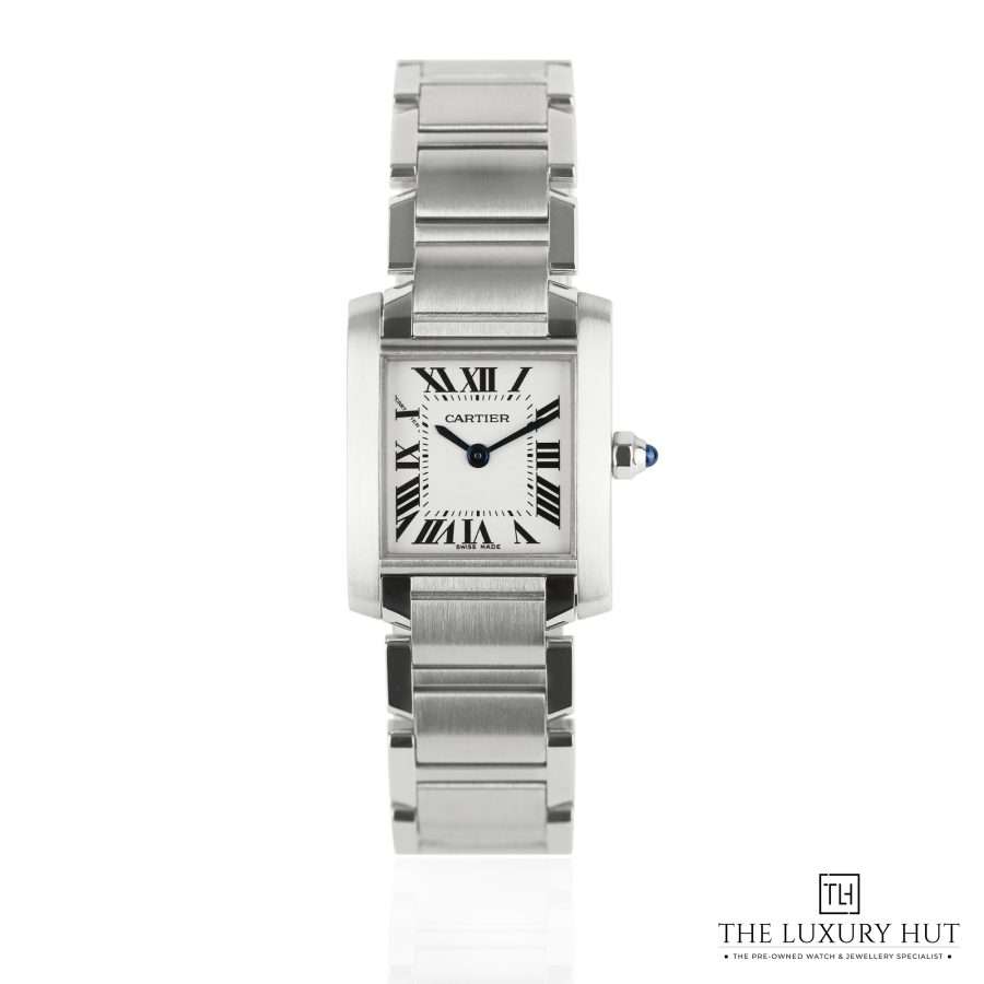 Cartier Tank Francaise Steel White 51087 a