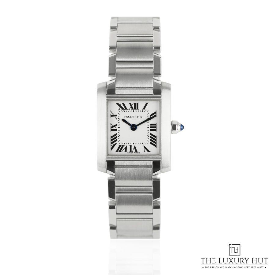 Cartier Tank Francaise Steel White 51087 a