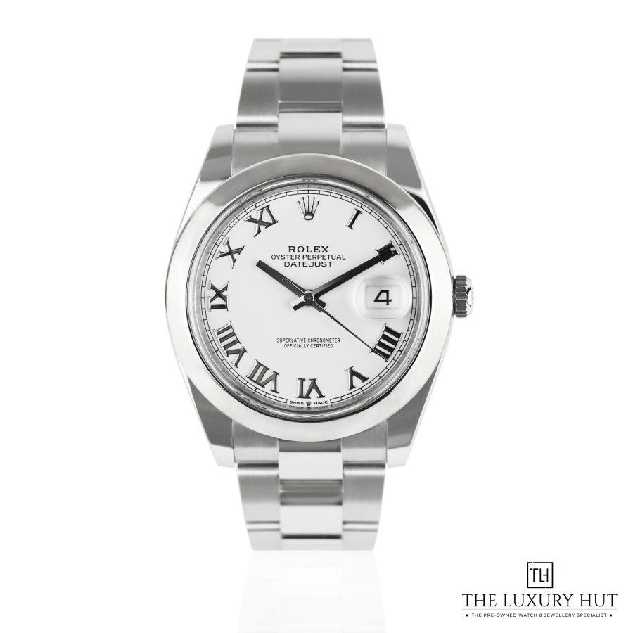Rolex Datejust 41mm White Roman Dial 51150 a