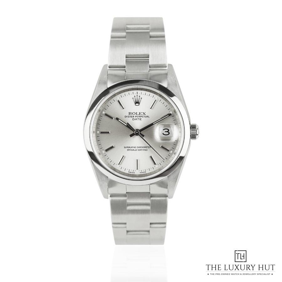 Rolex Oyster Perpetual Date Silver Dial 51098 a