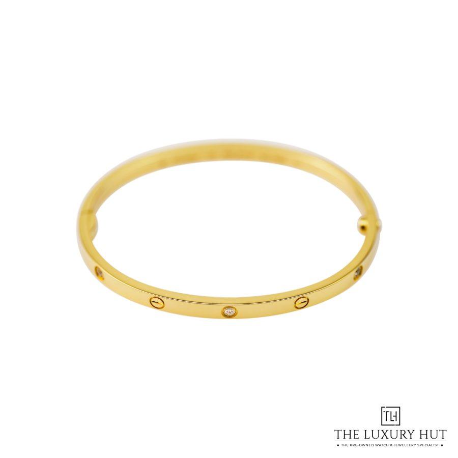 Cartier Yellow 6 Diamond Love Bangle LB424 a
