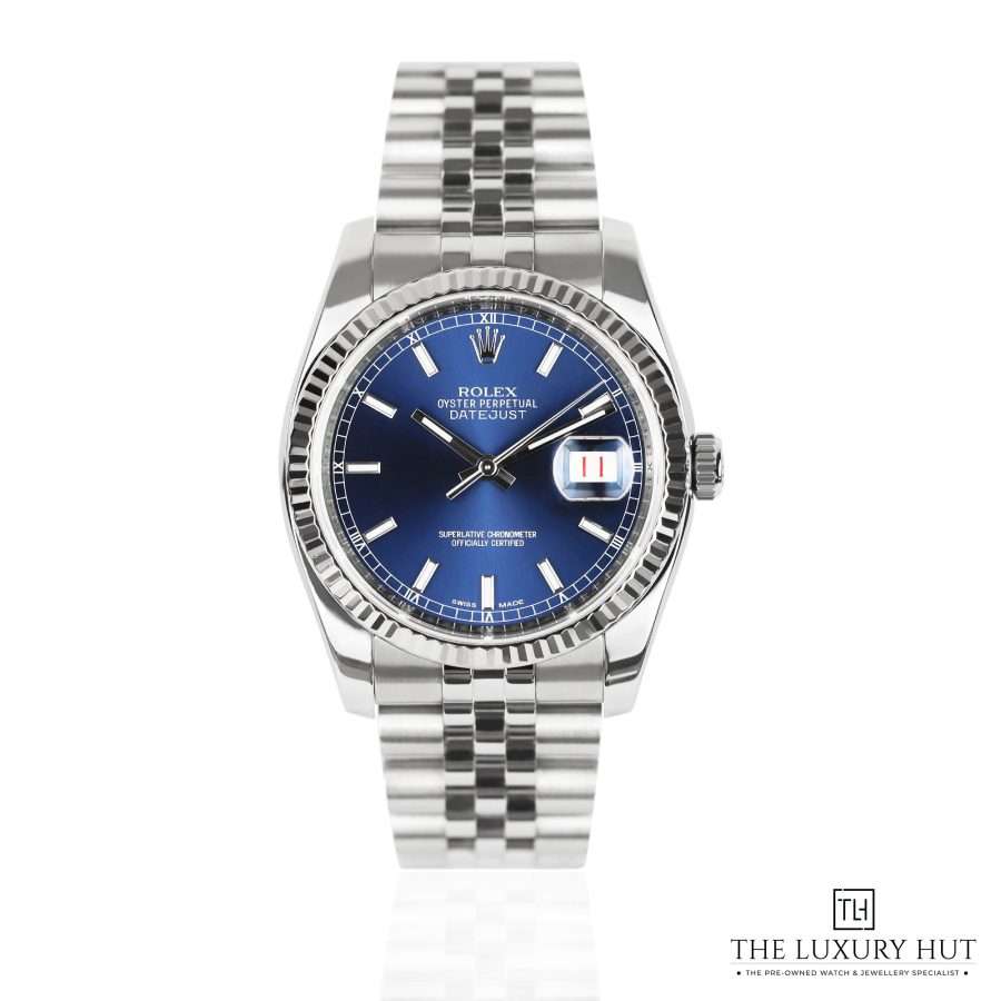 Rolex Datejust 36 Steel Blue Roulette Dial 51272 a