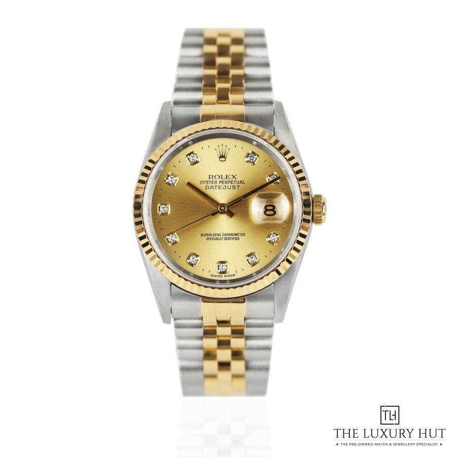 Rolex Datejust Bi Metal Champagne Diamond 51254 a