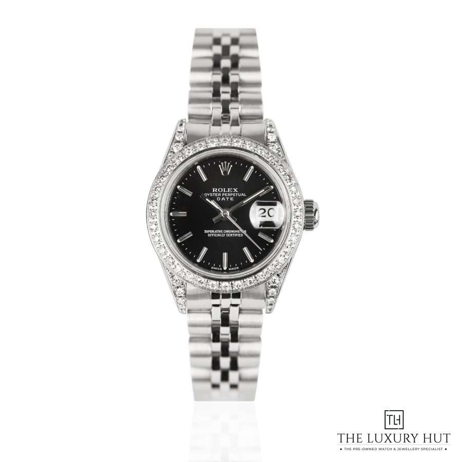 Rolex Lady Datejust 26 Steel Black Dial LB420 a