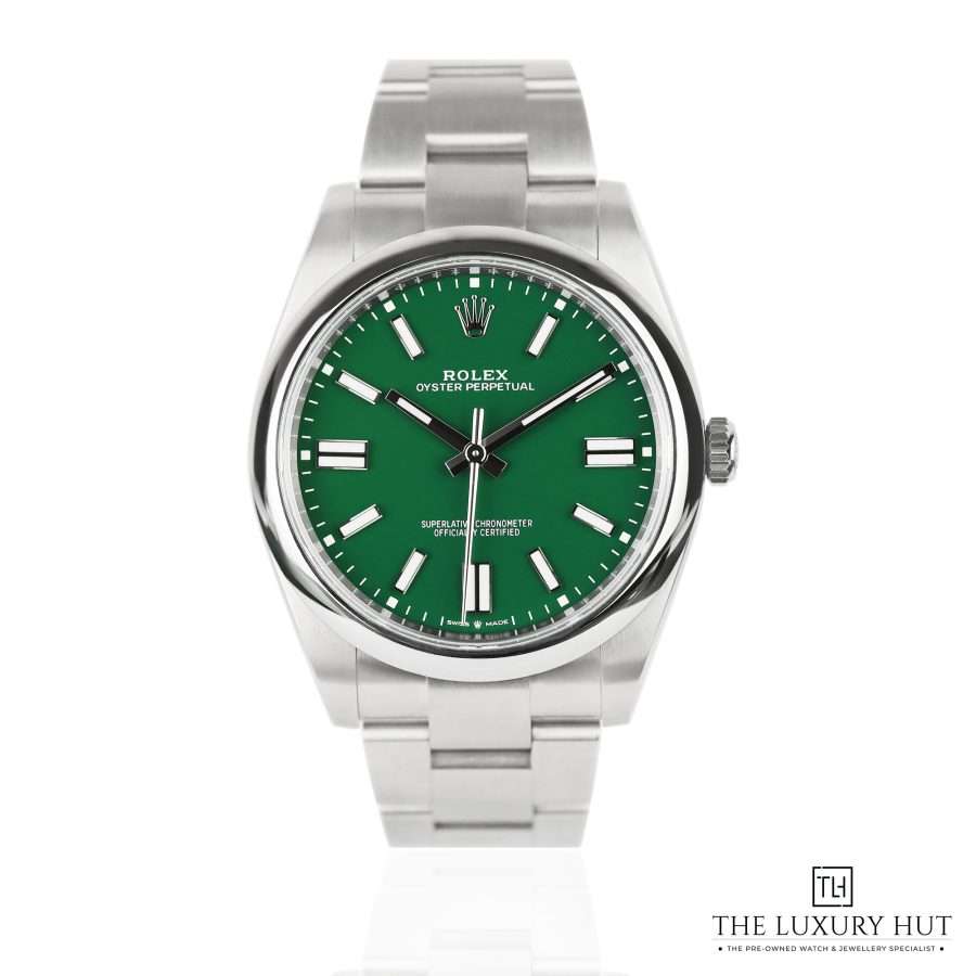 Rolex Oyster Perpetual 41mm Green Dial 51253 a