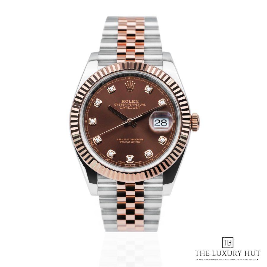 Rolex Datejust 41 Bi Metal Chocolate Dial 51377 a