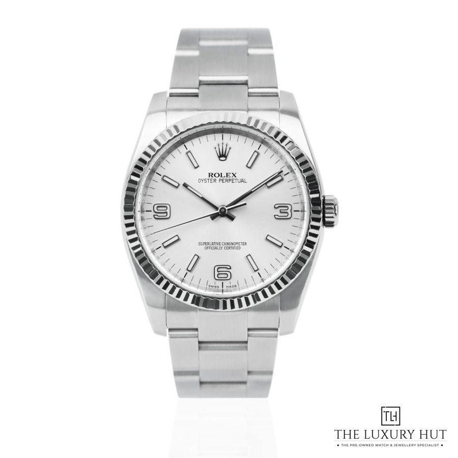 Rolex Oyster Perpetual 36mm Silver Dial 51387 a