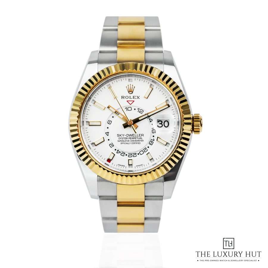 Rolex Sky Dweller Bi Metal 42 White Dial 51357 a