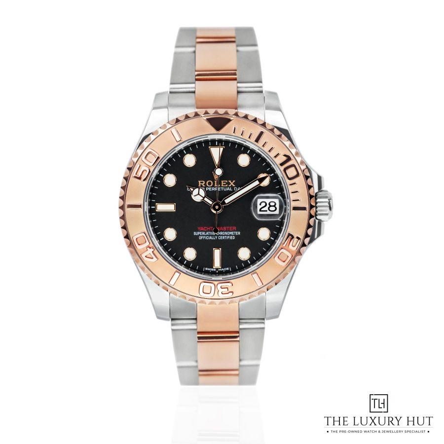 Rolex Yacht Master 37 Bi Metal Black 51344 aa
