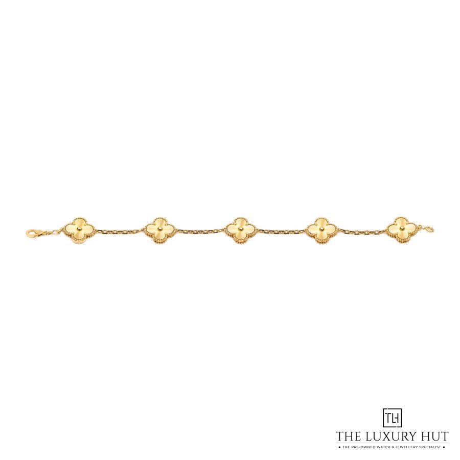 Van Cleef Yellow Gold 5 Motifs Bracelet 51329 a