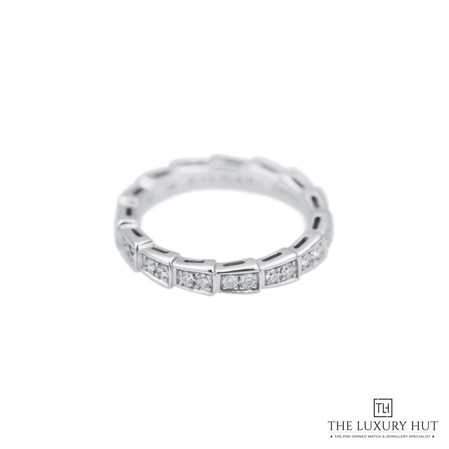 Bvlgari Serpenti White Gold Diamond Viper Ring T2103 a