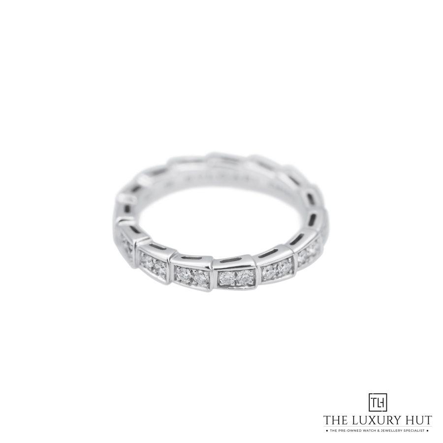 Bvlgari Serpenti White Gold Diamond Viper Ring T2103 a