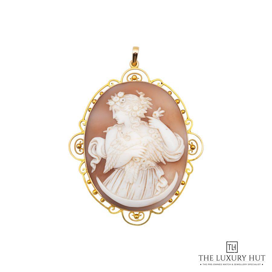 Stunning Large Antique 15ct Gold Cameo Pendant a