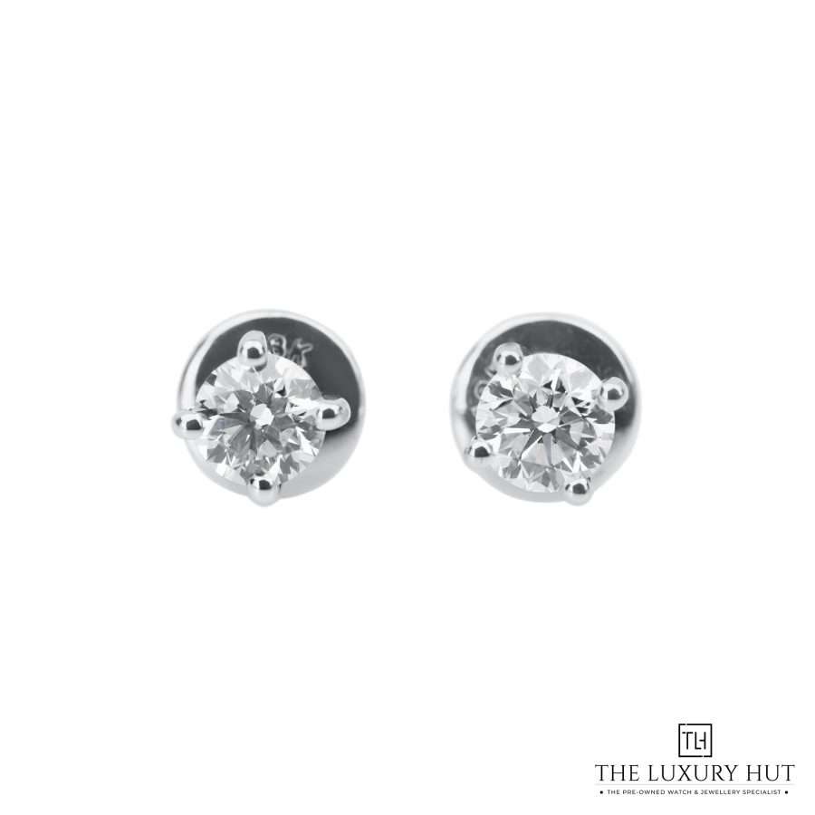 Tada Toy Gold Diamond Stud Earrings LB495 a