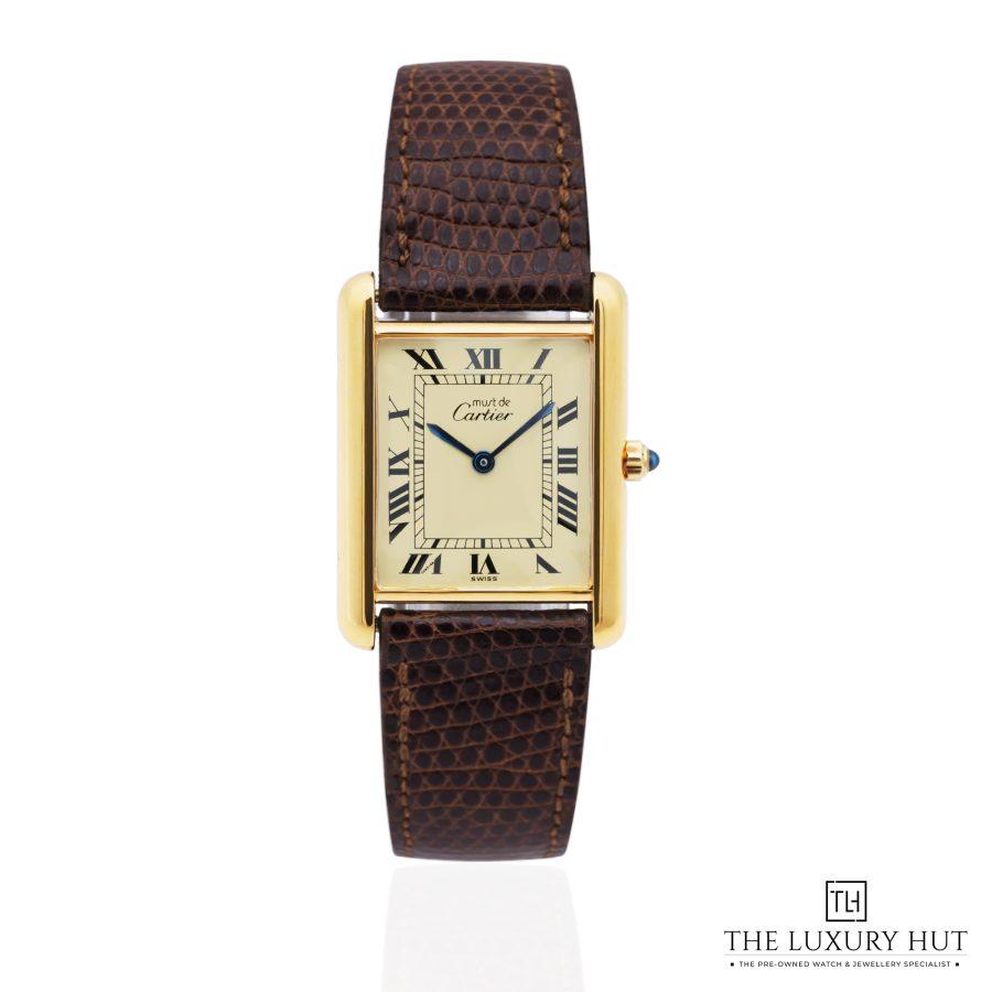 Cartier Tank Vermeil Silver Cream Dial 51563 a