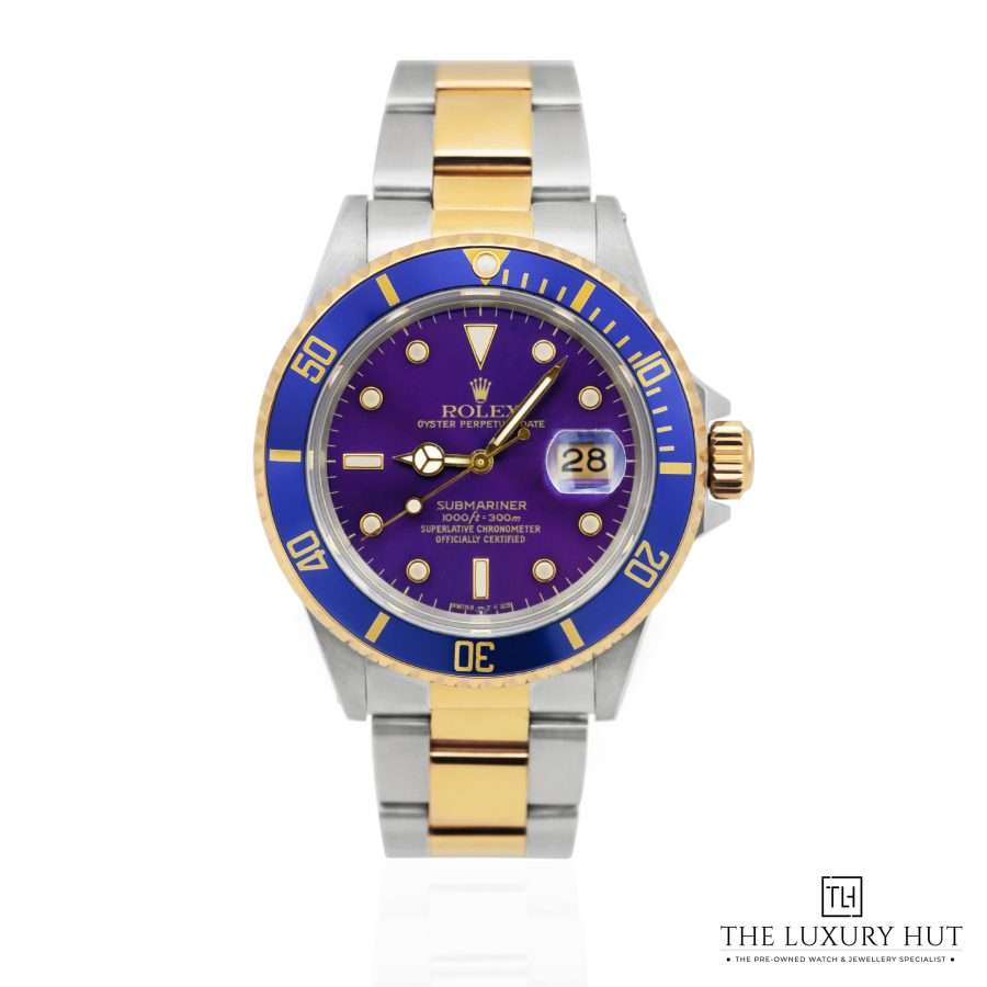 Rolex Submariner Date Bi Metal 40 Blue Purple LB557 a