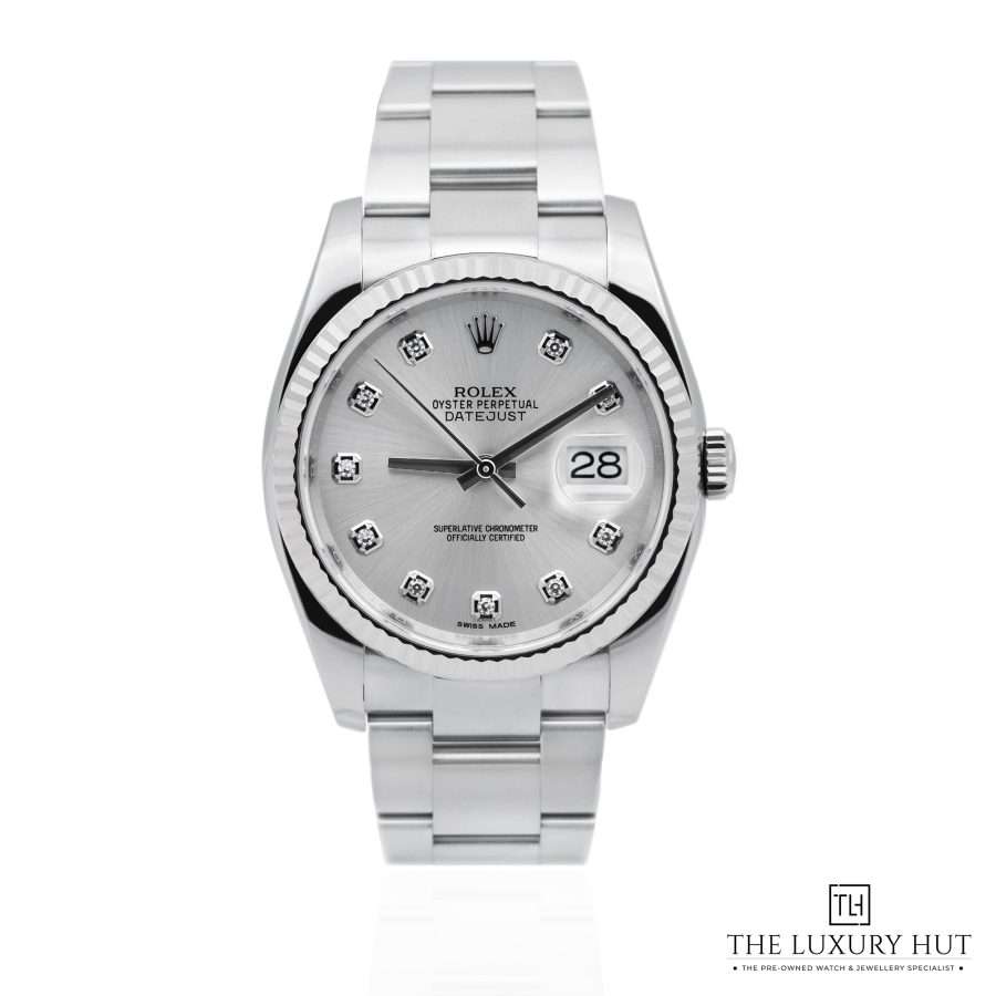 Rolex Datejust Steel 36 Silver Diamond 51603 a