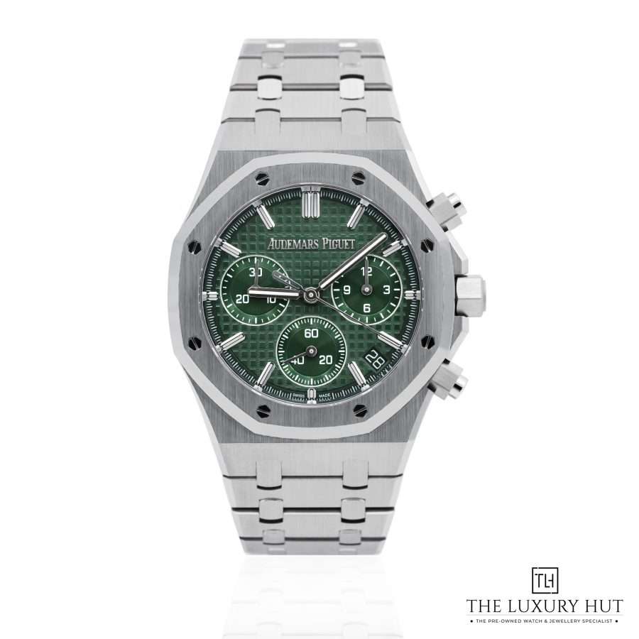 AP Royal Oak Chronograph Steel Khaki Green LB582 a