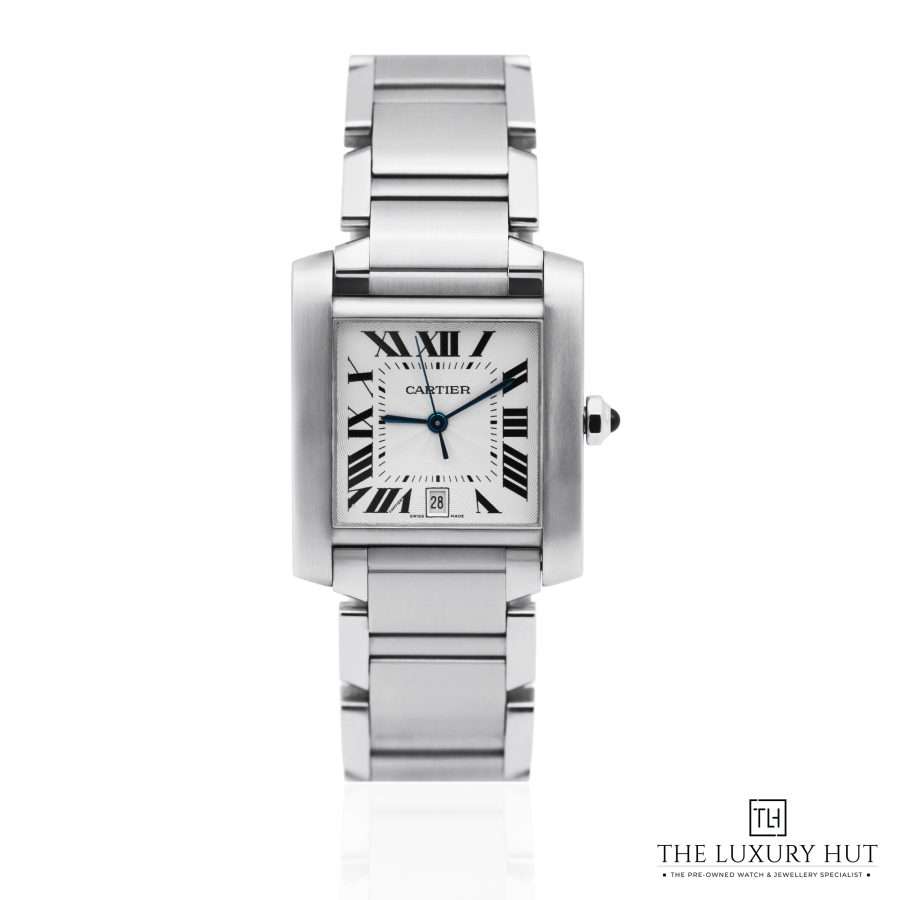 Cartier Tank Francaise Silver Roman 51709 a