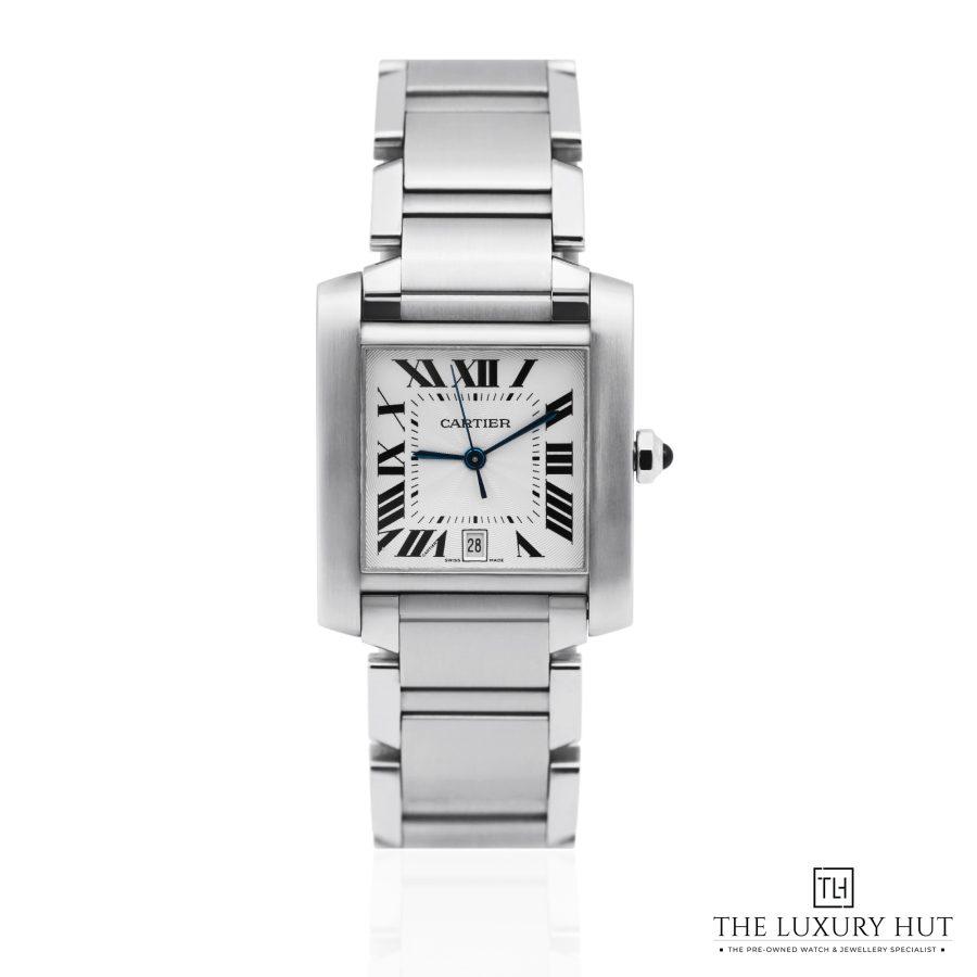 Cartier Tank Francaise Silver Roman 51709 a