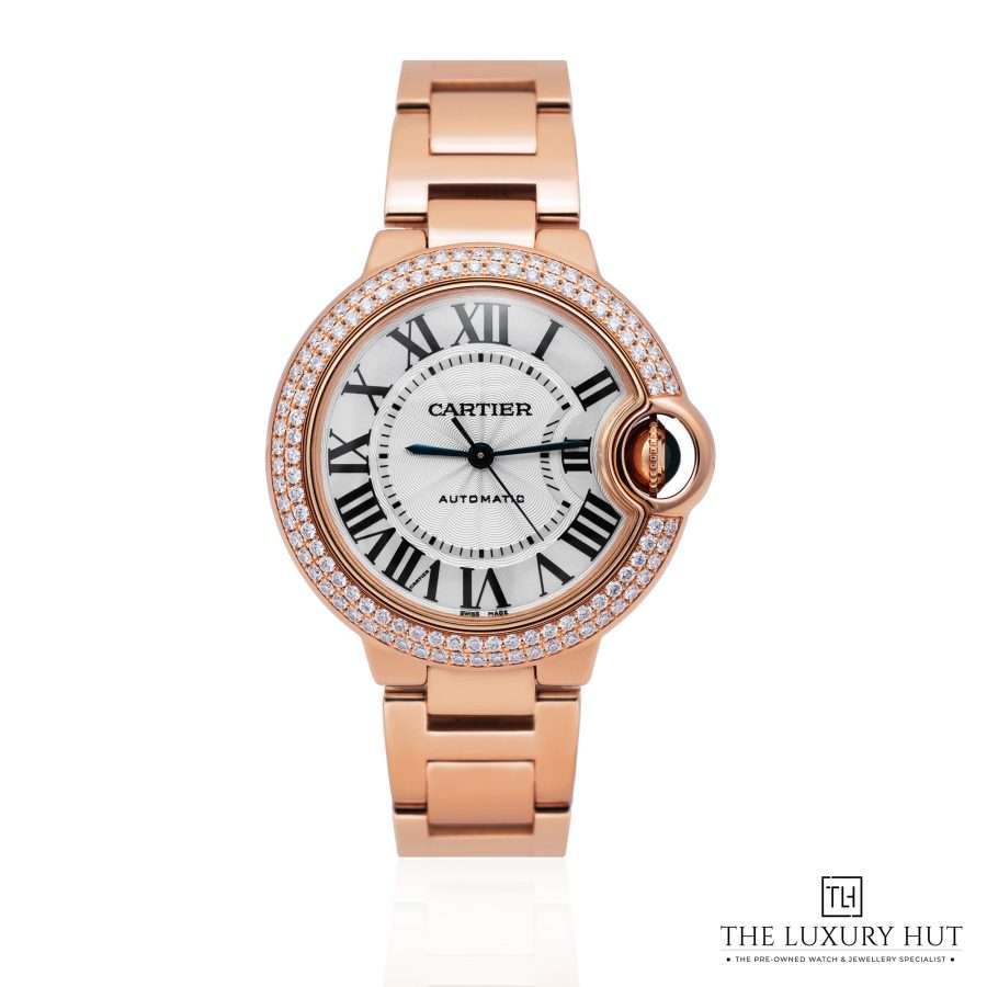 Cartier Ballon Bleu Rose Gold Silver Dial LB599 a
