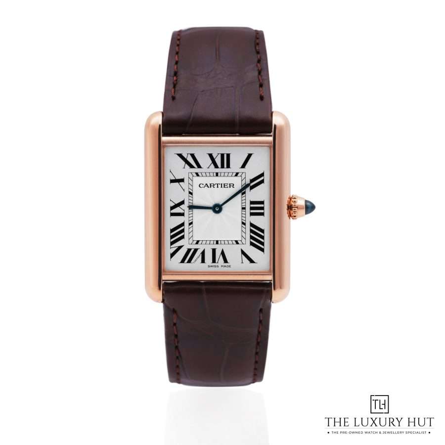 Cartier Tank Louis Large Rose Gold Silver Dial 51790 a