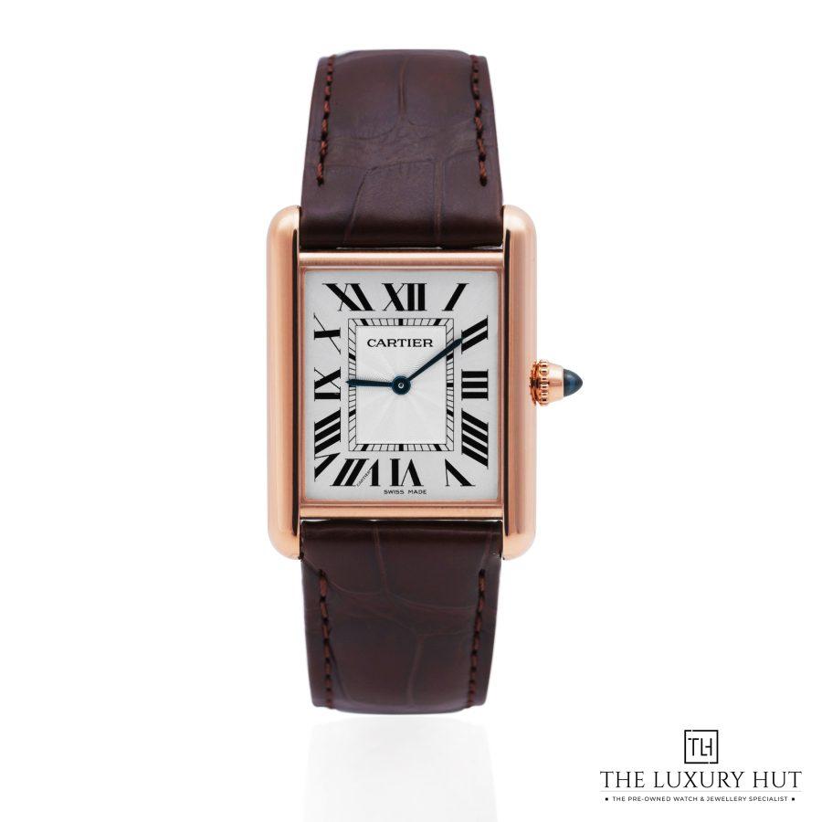 Cartier Tank Louis Large Rose Gold Silver Dial 51790 a