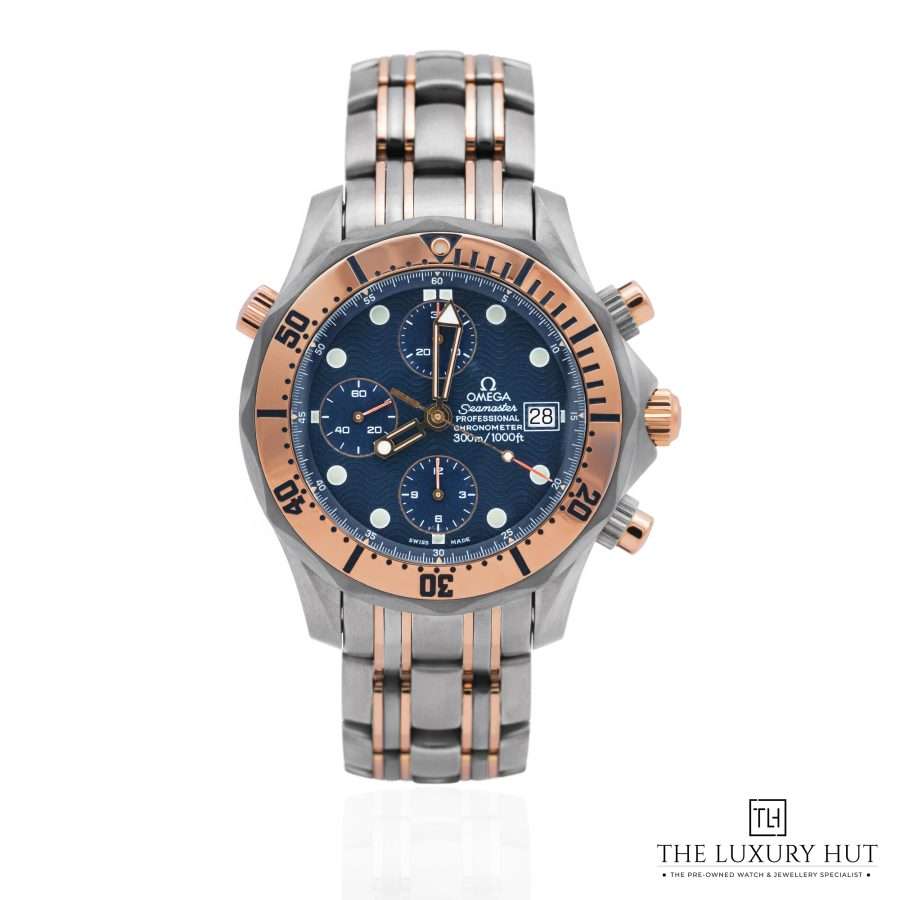 Omega Seamaster 300m Titanium Rose Gold Blue LB539a