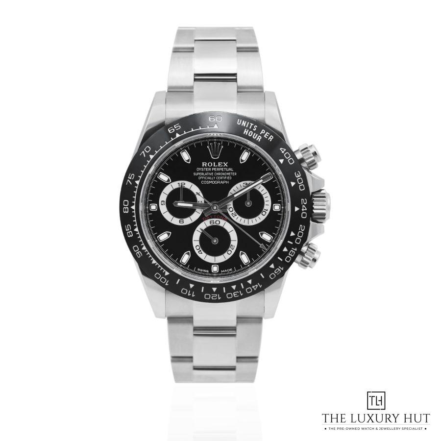 Rolex Daytona Steel 40mm Black Dial LB593 a