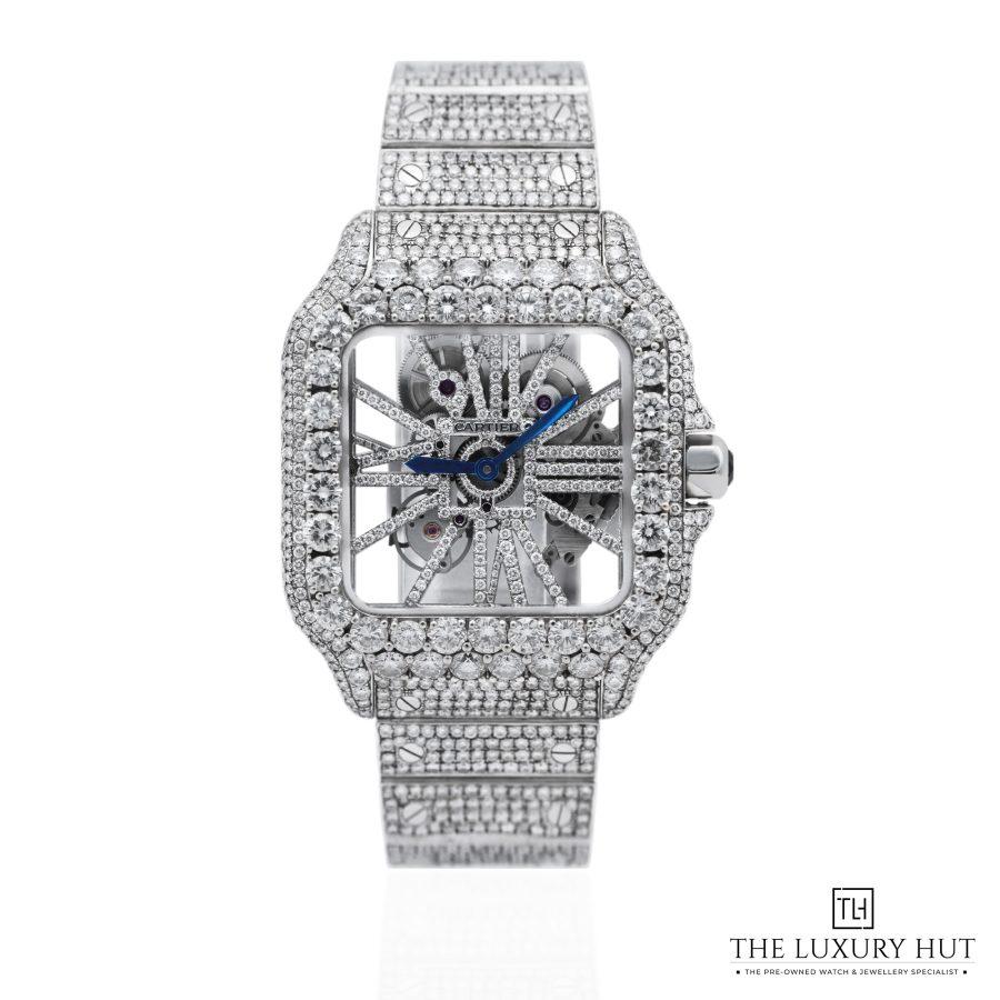 Cartier Santos De Cartier Skeleton Diamond LB628 a
