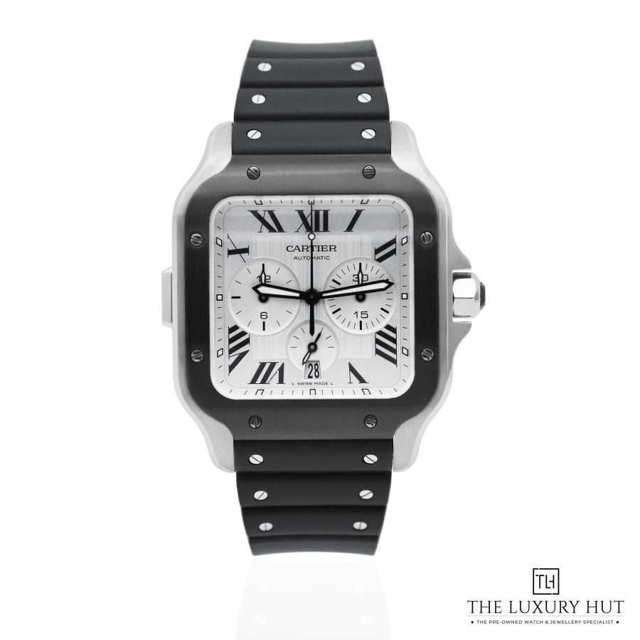 Cartier Santos De Cartier XL Chronograph Silver 51881 a
