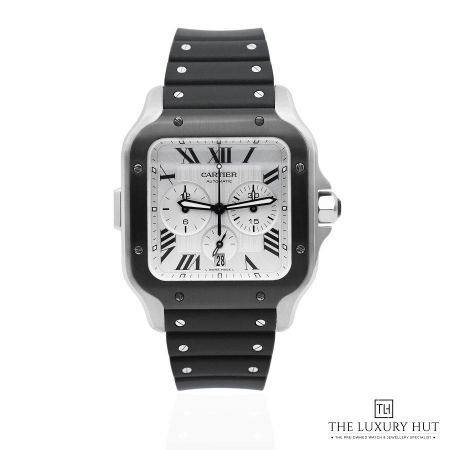 Cartier Santos De Cartier XL Chronograph Silver 51881 a