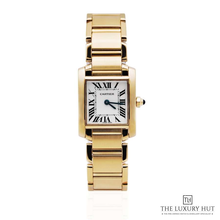 Cartier Tank Francaise Yellow Gold White 51877 a