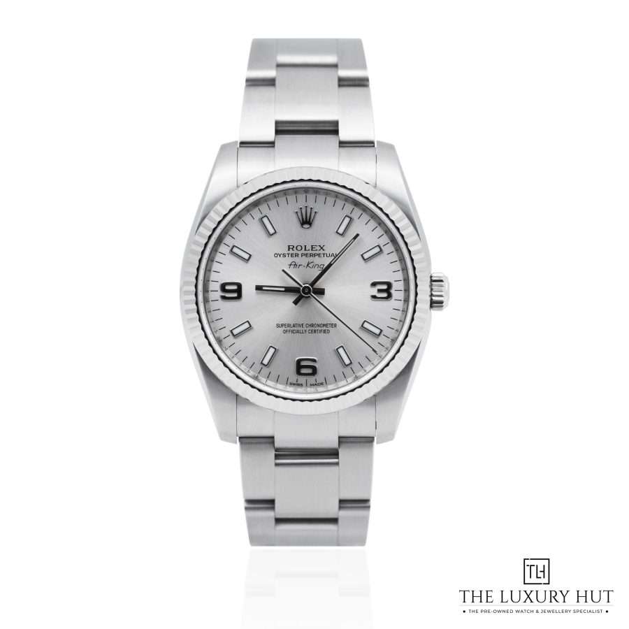 Rolex Air King Steel 34mm Silver 51868 a