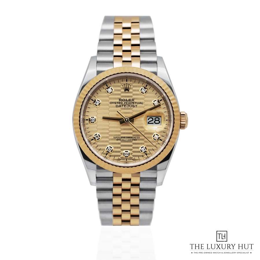 Rolex Datejust 36mm Champagne Motif 51892 a