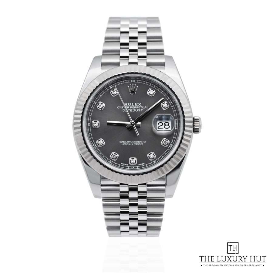 Rolex Datejust 41mm Dark Rhodium Diamond LB627 a