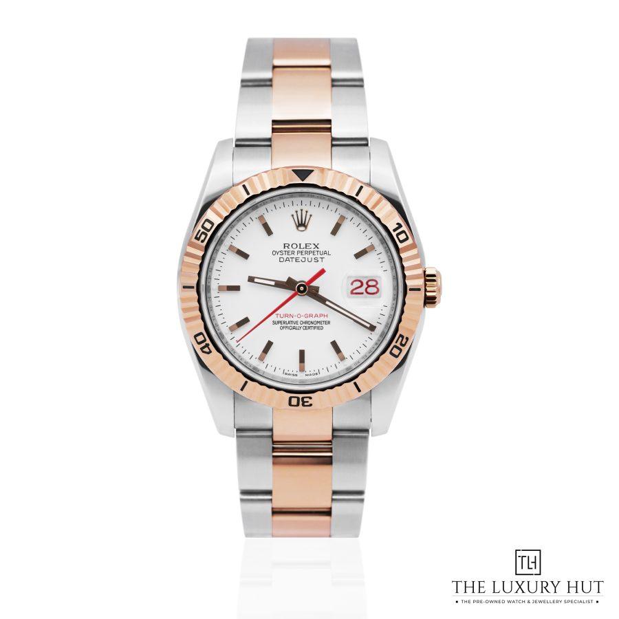 Rolex Datejust Turn O Graph Bi Metal White 51824 a