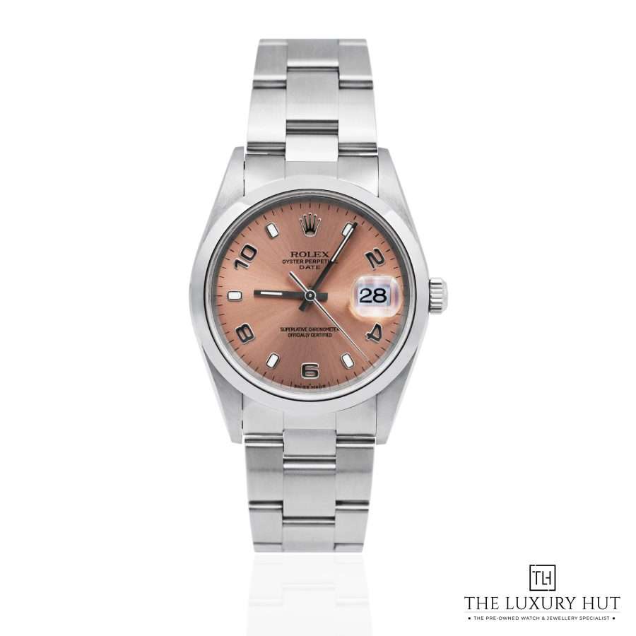 Rolex Oyster Perpetual Date Salmon Arabic 51825 a